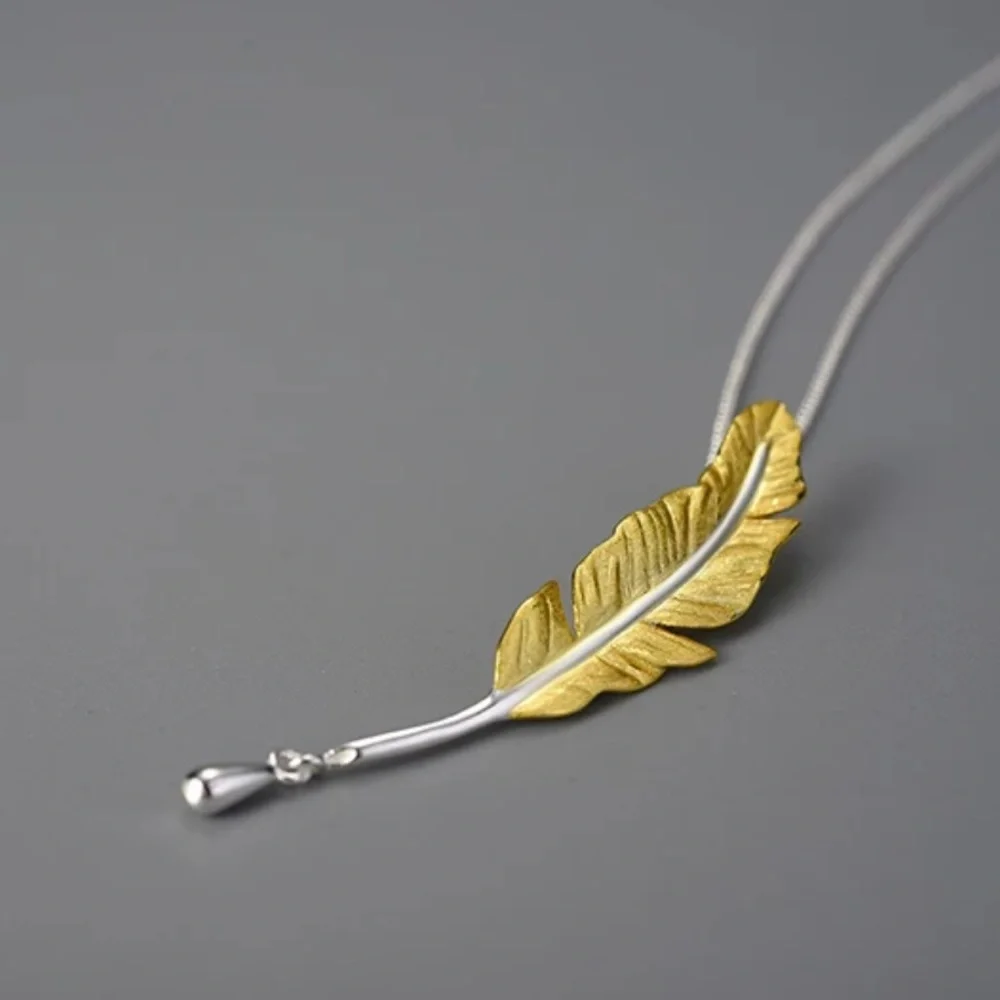 Artisan Handmade 925 Silver The Zorkah Leaf Necklace